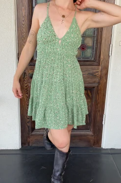 Floral Wrap Mini Dress