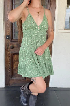 Floral Wrap Mini Dress