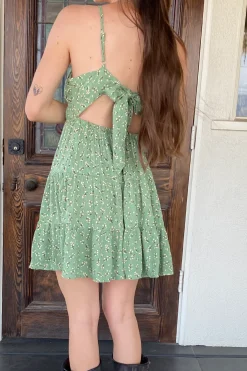Floral Wrap Mini Dress