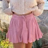 Flounce Textured Mini Skort