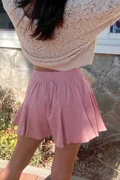 Flounce Textured Mini Skort