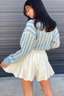 Flounce Textured Mini Skort