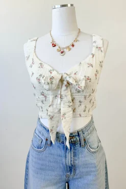 Front Tie Sleeveless Top
