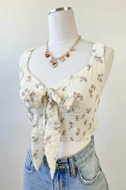 Front Tie Sleeveless Top