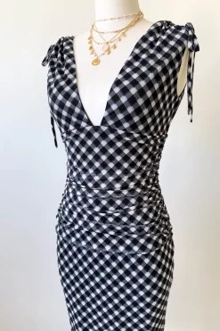 Gingham Maxi Dress
