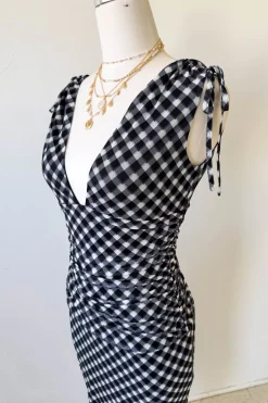 Gingham Maxi Dress
