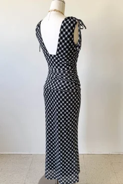 Gingham Maxi Dress