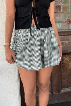 Gingham Mini Skirt