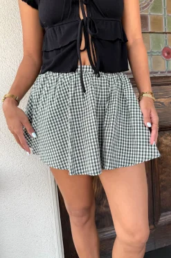 Gingham Mini Skirt