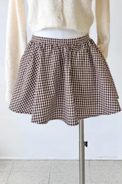 Gingham Mini Skirt