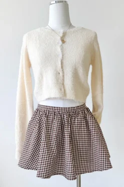 Gingham Mini Skirt