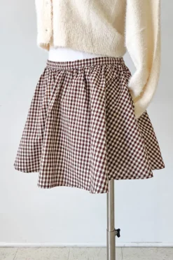 Gingham Mini Skirt