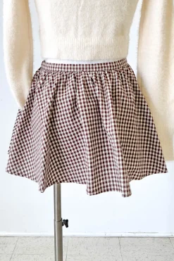 Gingham Mini Skirt