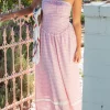 Gingham Tube Dress