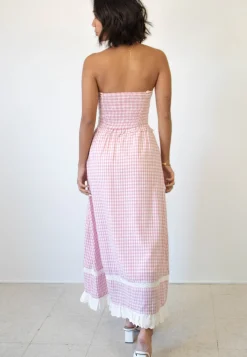 Gingham Tube Dress