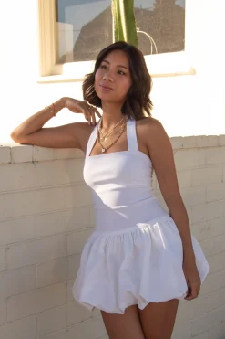 Halter Mini Bubble Dress
