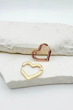Heart Hoop Earrings