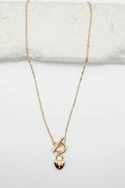 Heart Lock Pendant Necklace