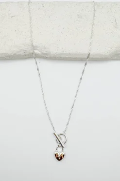 Heart Lock Pendant Necklace