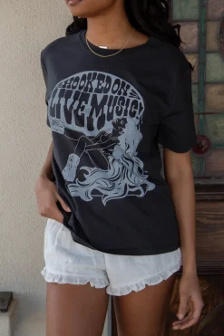 Hooked On Live Music BF Graphic Tee