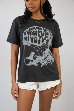 Hooked On Live Music BF Graphic Tee