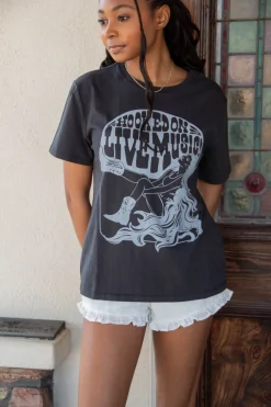 Hooked On Live Music BF Graphic Tee
