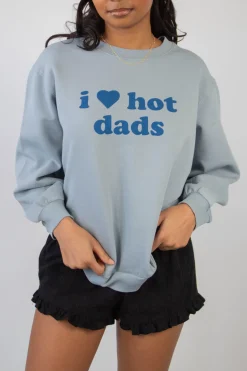 Hot Dads Graphic Crew Sweatshirt