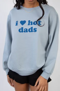 Hot Dads Graphic Crew Sweatshirt