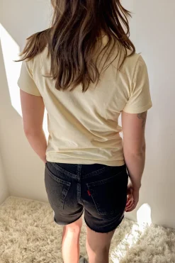 Island Of Capri Long Loose Graphic Baby Tee