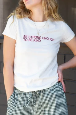 Kindness Long Loose Graphic Baby Tee