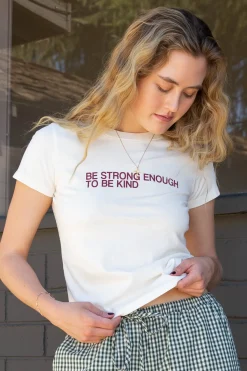 Kindness Long Loose Graphic Baby Tee