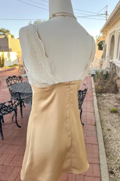 Lace Detail Mini Dress