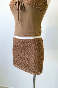 Lace Mini Skirt