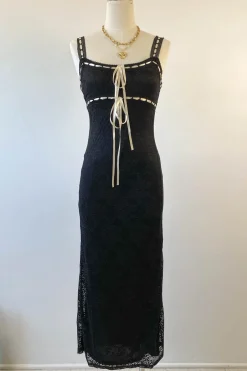 Lace Sleeveless Maxi Dress