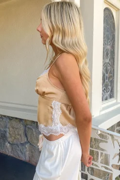 Lace Trim Cami Top