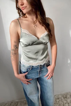 Lace Trim Cami Top