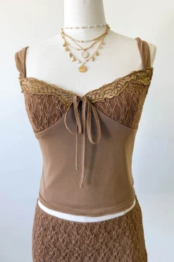 Lace Trim Cami Top
