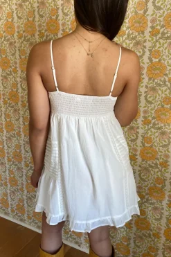 Lacey Crinkle Texture Mini Dress
