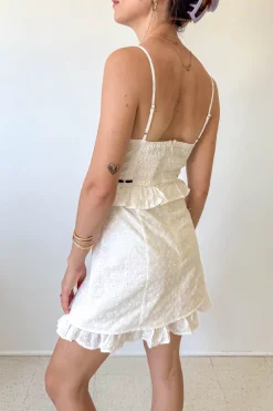 Lacey Eyelet Mini Dress
