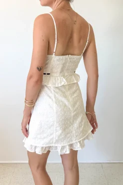 Lacey Eyelet Mini Dress