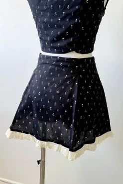 Lacey Layered Mini Skirt