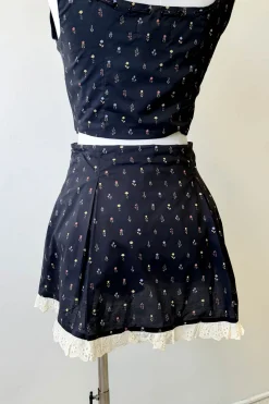 Lacey Layered Mini Skirt