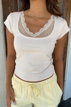 Lacey Layered Short Sleeve Top