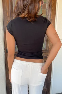 Lacey Layered Short Sleeve Top
