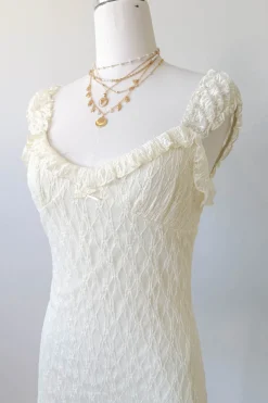Lacey Ruffled Mini Dress