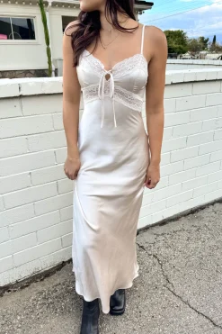 Lacey Satin Maxi Dress