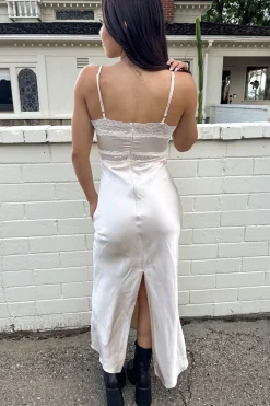 Lacey Satin Maxi Dress