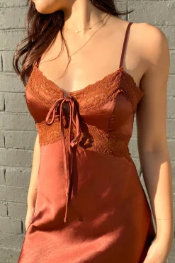Lacey Satin Maxi Dress