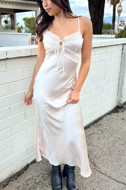 Lacey Satin Maxi Dress