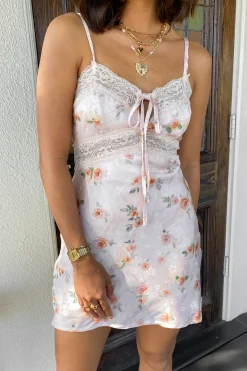Lacey Satin Mini Dress